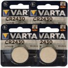 4x Lithium Knapcelle Batterie Varta Electronic CR2430 3V 1er Blister 4x Lithium Knapcelle Batterie Varta Electronic CR2430 3V 1er Blister