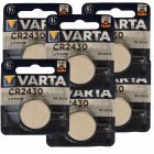 6x Lithium Knapcelle Batterie Varta Electronic CR2430 3V 1er Blister