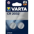 Lithium Knapcelle Varta CR2032, erstatter DL2032 IEC CR2032 2er Blister Lithium Knapcelle Varta CR2032, erstatter DL2032 IEC CR2032 2er Blister
