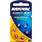 Rayovac Acoustic Special Høreapparat Batteri Typ 10 / AE10 / DA10 / PR230 / PR536 / V10AT 6er Blister
