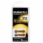 Duracell Høreapparat Batteri 312AE / AE312 / DA312 / PR41 / PR736 / V312AT 6er Blister