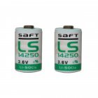 2x Lithium Batteri Saft LS14250 1/2AA 3,6Volt 2x Lithium Batteri Saft LS14250 1/2AA 3,6Volt