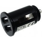 Powery Bil-Ladeadapter 12-24V med 2 USB Tilslutningern 2,1A Powery Bil-Ladeadapter 12-24V med 2 USB Tilslutningern 2,1A