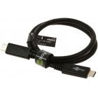 goobay USB-C auf USB-C PD Hurtiges Lade-, Synkroniseringskabel 0,5m 5A