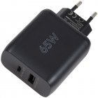 goobay USB-C PD Dual-Hurtiglader (65 W) Sort goobay USB-C PD Dual-Hurtiglader (65 W) Sort