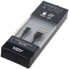 USB-A på USB Micro Datakabel Ladekabel kompatibel med Key HKU908 1m Sort USB-A på USB Micro Datakabel Ladekabel kompatibel med Key HKU908 1m Sort