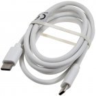 Daten-Ladekabel USBC-C på USB-C 65W 1m Hvid Daten-Ladekabel USBC-C på USB-C 65W 1m Hvid
