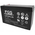 FGS 12FGHL28 High Rate Longlife Blybatteri 12V 7,2Ah