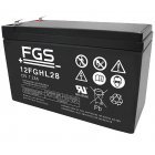 FGS 12FGHL28 High Rate Longlife Blybatteri 12V 7,2Ah FGS 12FGHL28 High Rate Longlife Blybatteri 12V 7,2Ah