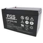 FGS 12FGHL48 High Rate Longlife Blybatteri 12V 12Ah