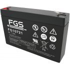 FGS FG10721 Blybatteri 6V 7,2Ah FGS FG10721 Blybatteri 6V 7,2Ah