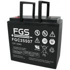 FGS FGC25507 Cyklisk Blybatteri 12V 55Ah FGS FGC25507 Cyklisk Blybatteri 12V 55Ah