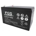Batteri Kompatibelt med 6-DZM-12 12V 15Ah Batteri Kompatibelt med 6-DZM-12 12V 15Ah