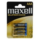 Maxell Super Alkaline Batterier LR03 AAA 4er blister Maxell Super Alkaline Batterier LR03 AAA 4er blister