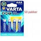 Varta Longlife Power Alkaline Batteri LR03 AAA 4er blister 50 pakker 04903121414