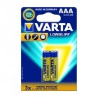 Varta Longlife Extra Alkaline Batteri LR03 AAA 2er 04103101412 Varta Longlife Extra Alkaline Batteri LR03 AAA 2er 04103101412