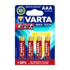 Varta Max Tech Alkaline Batteri LR03 AAA 4er blister 04703101404