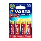 Varta Max Tech Alkaline Batteri LR6 AA 4er blister 04706101404