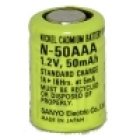 Sanyo batteri N-50AAA NiCd 1,2V 50mAh Sanyo batteri N-50AAA NiCd 1,2V 50mAh