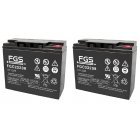 FGS Batteri til Shoprider Scooter Dasher 9 (FGC22205) 12V 22Ah AGM 2 stk.