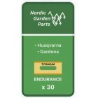 30 x Endurance Knive til Gardena Robotplæneklipper Titanium 0,75mm 595 08 44-01 (61-066) inkl. skruer 30 x Endurance Knive til Gardena Robotplæneklipper Titanium 0,75mm 595 08 44-01 (61-066) inkl. skruer