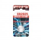 Maxell Lithium Knapcelle Batteri CR2025 1 stk blister Maxell Lithium Knapcelle Batteri CR2025 1 stk blister