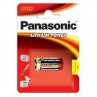 Panasonic CR123A Lithium Batteri 3V 1 stk blister