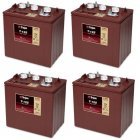 Trojan T-125 Deep-cycle Bly Batteri Sæt 24V 240Ah (4 x T-125) til Lifte, Golfbil og Club Car Trojan T-125 Deep-cycle Bly Batteri Sæt 24V 240Ah (4 x T-125) til Lifte, Golfbil og Club Car