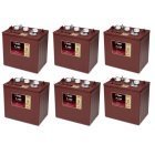 Trojan T-125 Deep-cycle Bly Batteri Sæt 36V 240Ah (6 x T-125) til Lifte, Golfbil og Club Car Trojan T-125 Deep-cycle Bly Batteri Sæt 36V 240Ah (6 x T-125) til Lifte, Golfbil og Club Car