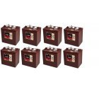 Trojan T-105 Deep-cycle Bly Batteri Sæt 48V 225Ah (8 x T-105) til Lifte, Golfbil og Club Car Trojan T-105 Deep-cycle Bly Batteri Sæt 48V 225Ah (8 x T-105) til Lifte, Golfbil og Club Car