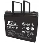 Batteri til Solar, Solfanger, Solceller FGS FGC23405 Cyklisk Blybatteri 12V 34Ah