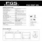 Batteri til Solar, Solfanger, Solceller FGS FGG25507 12V 55Ah GEL