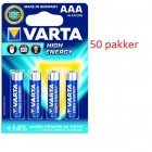 Batteri til Låsesystemer Varta Longlife Power Alkaline LR03 AAA 4er blister 50 pakker 04903121414 Batteri til Låsesystemer Varta Longlife Power Alkaline LR03 AAA 4er blister 50 pakker 04903121414