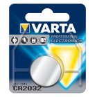 Batteri til VVS Varta CR2032 Knapcelle Lithium 3V 1 blister x 100 (100 batterier)