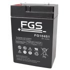 Batteri 6V 4,5AH til Peg Perego Biler Batteri 6V 4,5AH til Peg Perego Biler