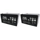 24V 12Ah Batteri til El-lbehjul og El-ATV (2 Batterier  12V)